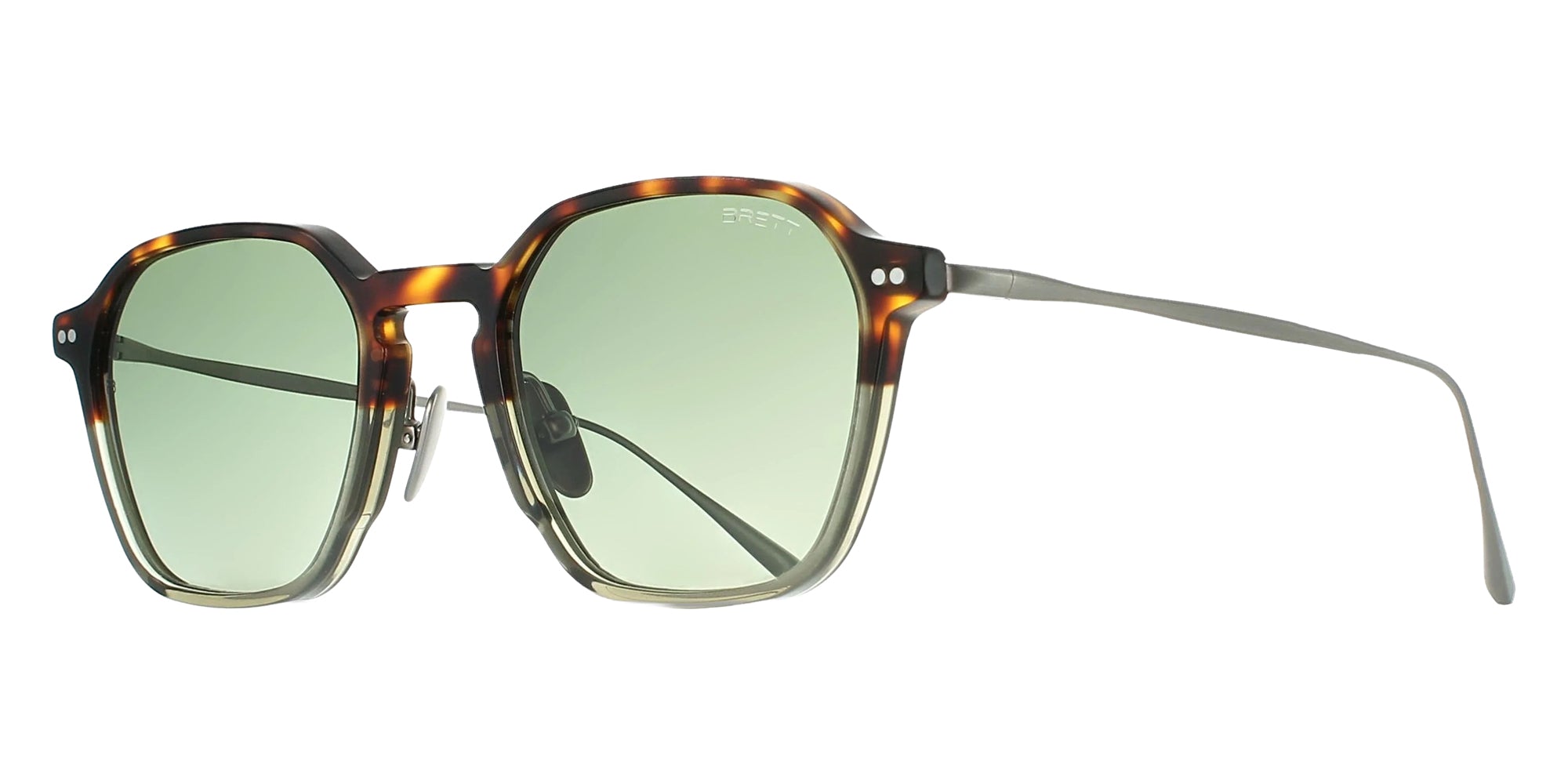 Brett® ASTON SUN BRTT ASTON SUN-C13-ST 49 - Tortoise Graded Khaki/Silver - C13