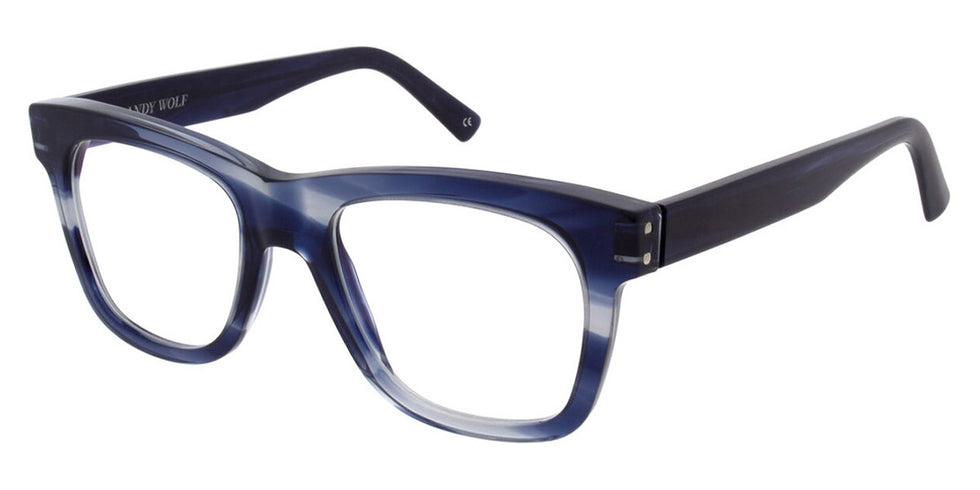 Andy Wolf® AW07 ANW AW07 09 57 - Blue/Silver Eyeglasses