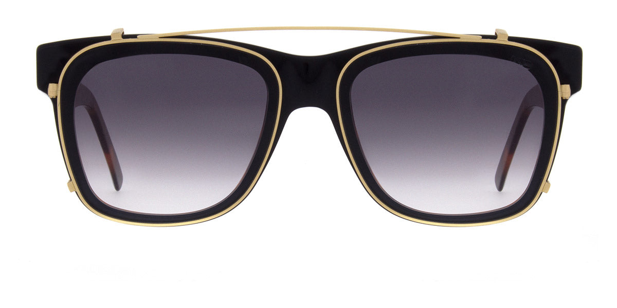 Andy Wolf® AW07 Clip ANW AW07 Clip 01 59 - Gold/Grey Sunglasses
