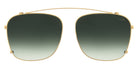 Andy Wolf® AW07 Clip ANW AW07 Clip 02 59 - Gold/Green Sunglasses