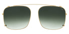 Andy Wolf® AW08 Clip ANW AW08 Clip 02 60 - Gold/Green Sunglasses