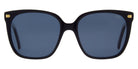 Andy Wolf® AWE04S Sun ANW AWE04S Sun 01 56 - Black/Gold Sunglasses