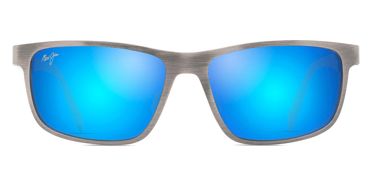 Maui Jim® Anemone B606-14 - Brushed Dark Gunmetal / Blue Hawaii Sunglasses