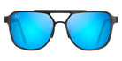 Maui Jim® 2Nd Reef B607-14 - Brushed Dark Gunmetal / Blue Hawaii Sunglasses