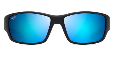 Maui Jim® Local Kine B810-53B - Soft Black with Sea Blue and Grey / Blue Hawaii Sunglasses