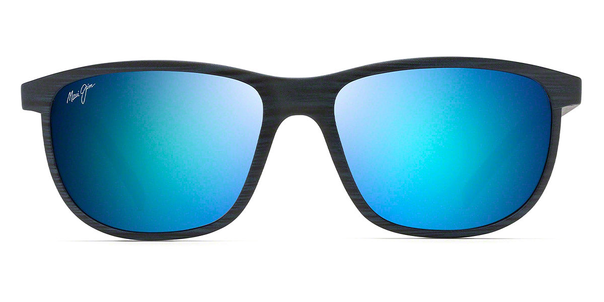 Maui Jim® Lele Kawa B811-03S - Dark Navy Stripe / Blue Hawaii Sunglasses