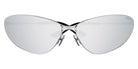 Balenciaga® BB0315S BL BB0315S 001 93 - Silver /Silver Mirrored Double Lenses 