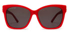 Balenciaga® BB0102SA BB0102SA 012 57 - Red / Silver Sunglasses