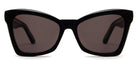 Balenciaga® BB0231S BB0231S 001 57 - Black Sunglasses