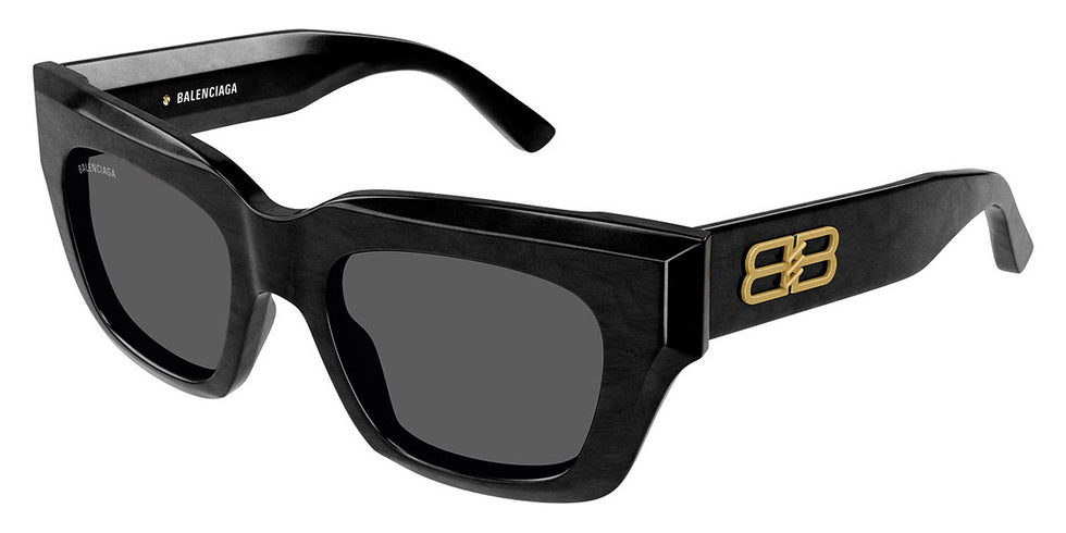 Balenciaga® BB0234S BB0234S 001 51 - Black Sunglasses