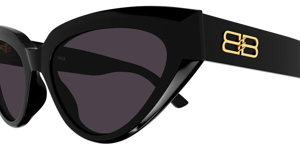 Balenciaga | BB0270S Cat-Eye Sunglasses | Black w/Gold | Size 56m Balenciaga® BB0270S Cat-Eye Sunglasses - EuroOptica main image 4