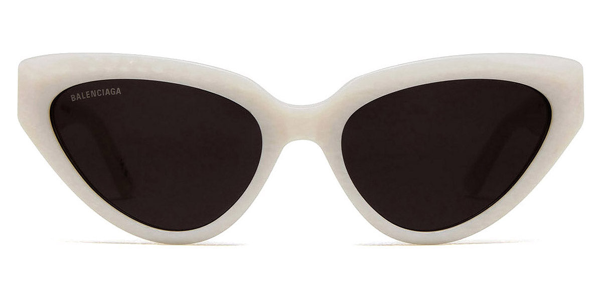 Balenciaga White Cat-Eye Sunglasses with Black Lenses BALENCIAGA EYEWEAR Cat-eye acetate sunglasses | NET-A-PORTER main image 2