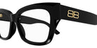 Balenciaga® BB0274O BB0274O 001 55 - Black Eyeglasses