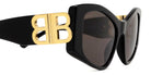 Balenciaga® BB0287S BB0287S 001 55 - Black Sunglasses