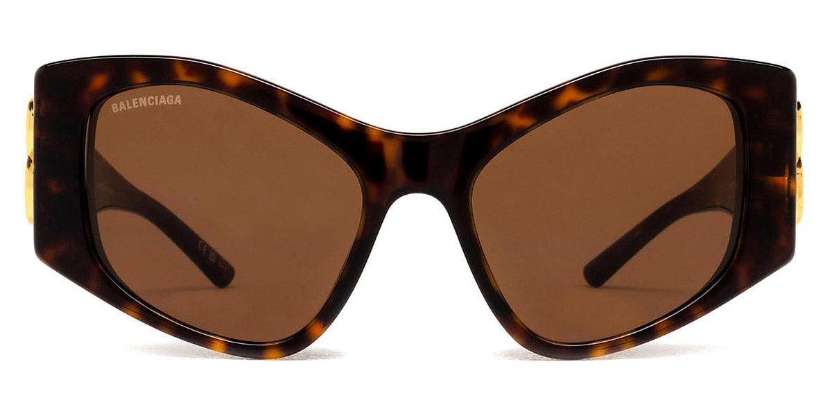 ? Balenciaga Shield 2.0 Cat-Eye Sunglasses in Brown and Gold Balenciaga® BB0287S Cat-Eye Sunglasses - EuroOptica main image 4