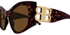 Balenciaga® BB0287S BB0287S 002 55 - Havana Sunglasses