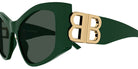 Balenciaga® BB0287S BB0287S 005 55 - Green Sunglasses