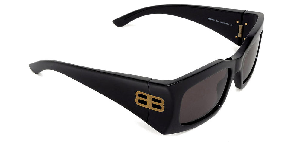 Balenciaga® BB0291S BB0291S 001 58 - Black Sunglasses