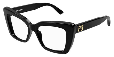 Balenciaga® BB0297O BB0297O 001 52 - Black Eyeglasses