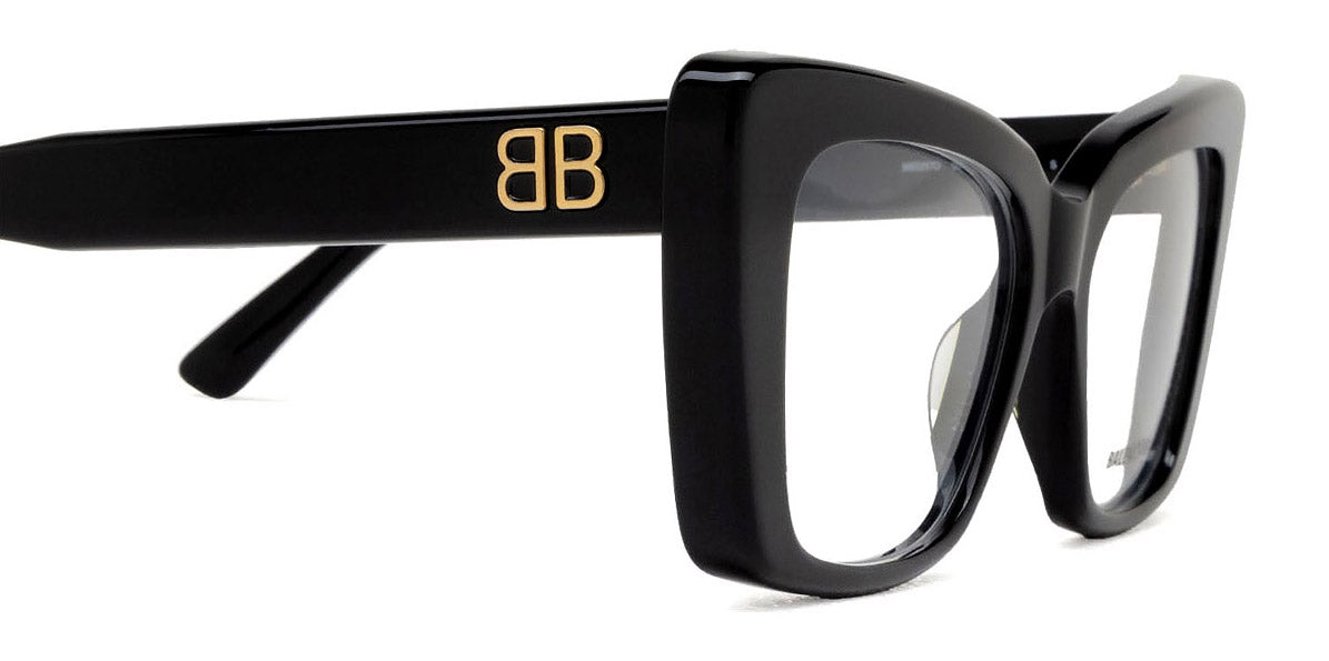 Balenciaga® BB0297O BB0297O 001 52 - Black Eyeglasses