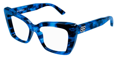 Balenciaga® BB0297O BB0297O 004 52 - Blue Eyeglasses