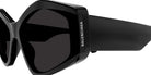 Balenciaga® BB0302S BB0302S 001 66 - Black Sunglasses