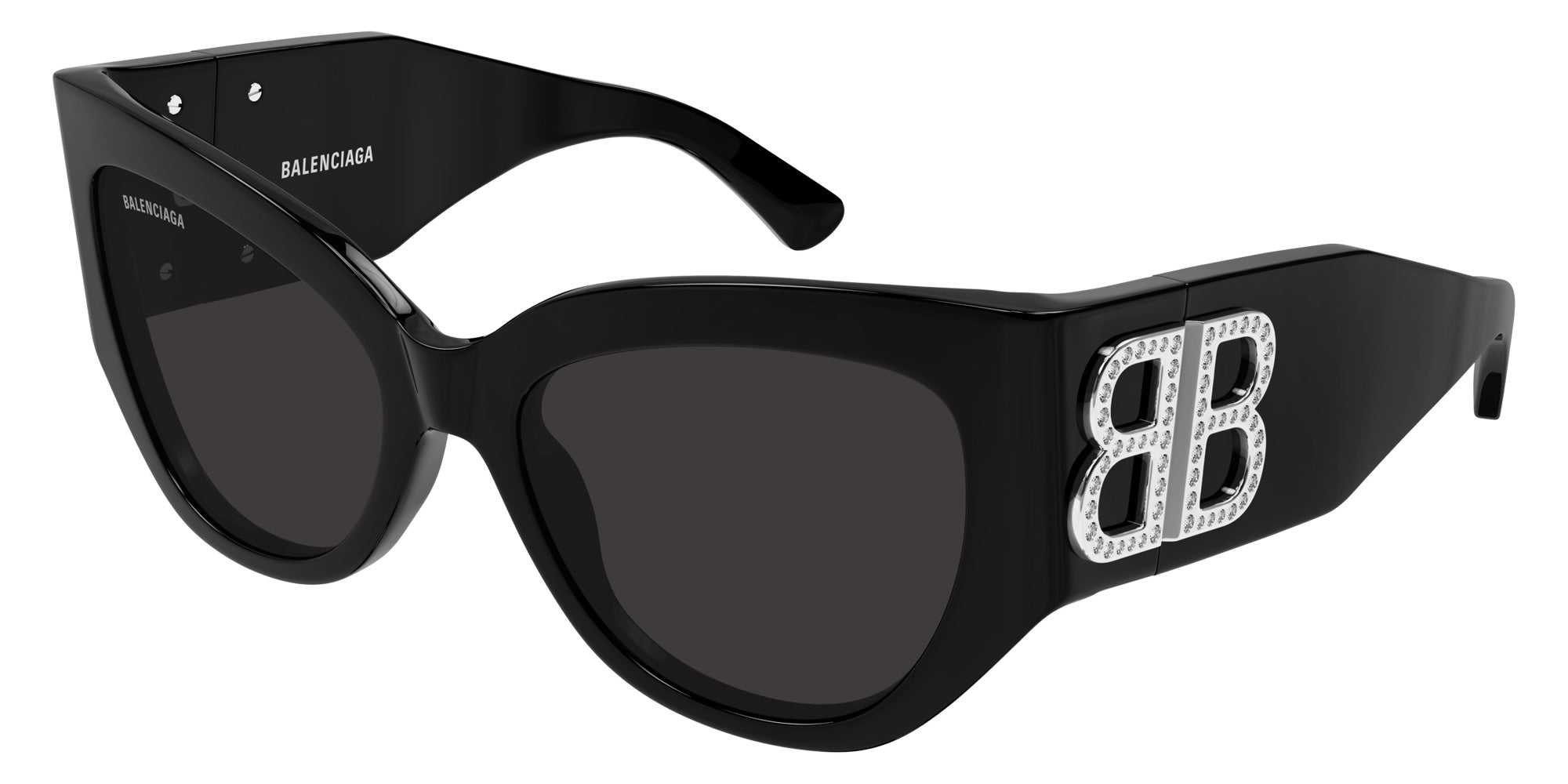 Balenciaga® BB0322S BB0322S 007 55 Sunglasses - 007-Black
