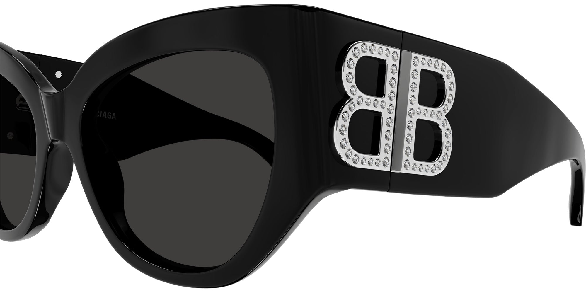 Balenciaga® BB0322S BB0322S 007 55 Sunglasses - 007-Black