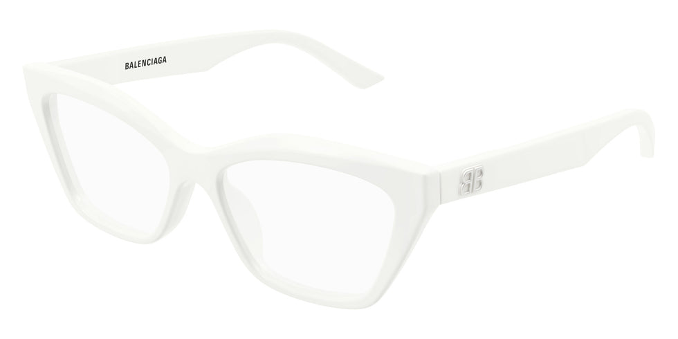 Balenciaga® BB0342O BB0342O 011 55 Eyeglasses - 011-White