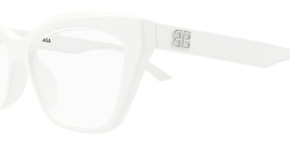 Balenciaga® BB0342O BB0342O 011 55 Eyeglasses - 011-White