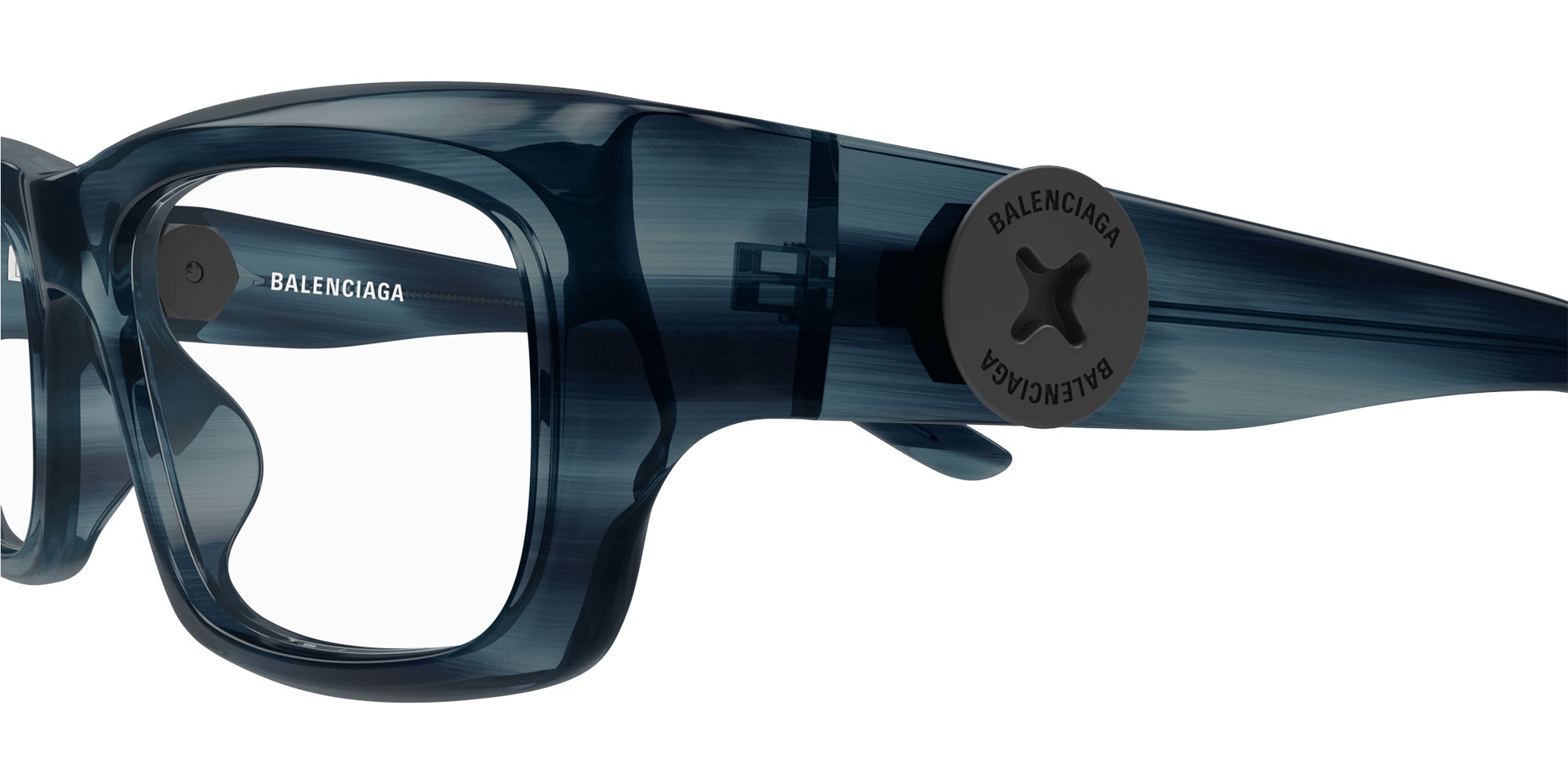 Balenciaga® BB0411O BB0411O 003 53 Eyeglasses - 003-Blue