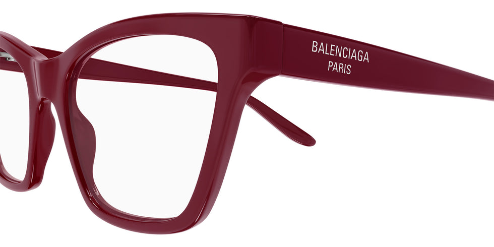 Balenciaga® BB0440O BB0440O 005 56 Eyeglasses - 005-Burgundy