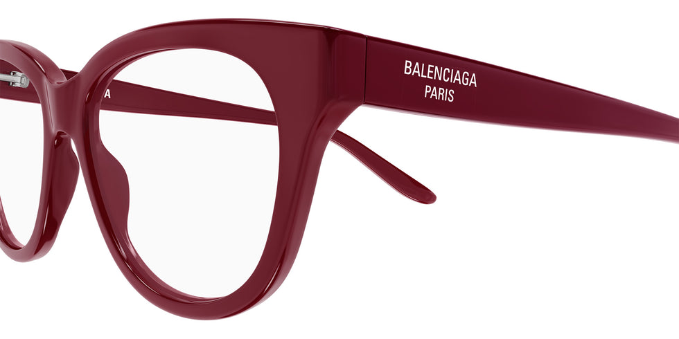 Balenciaga® BB0441O BB0441O 005 53 Eyeglasses - 005-Burgundy
