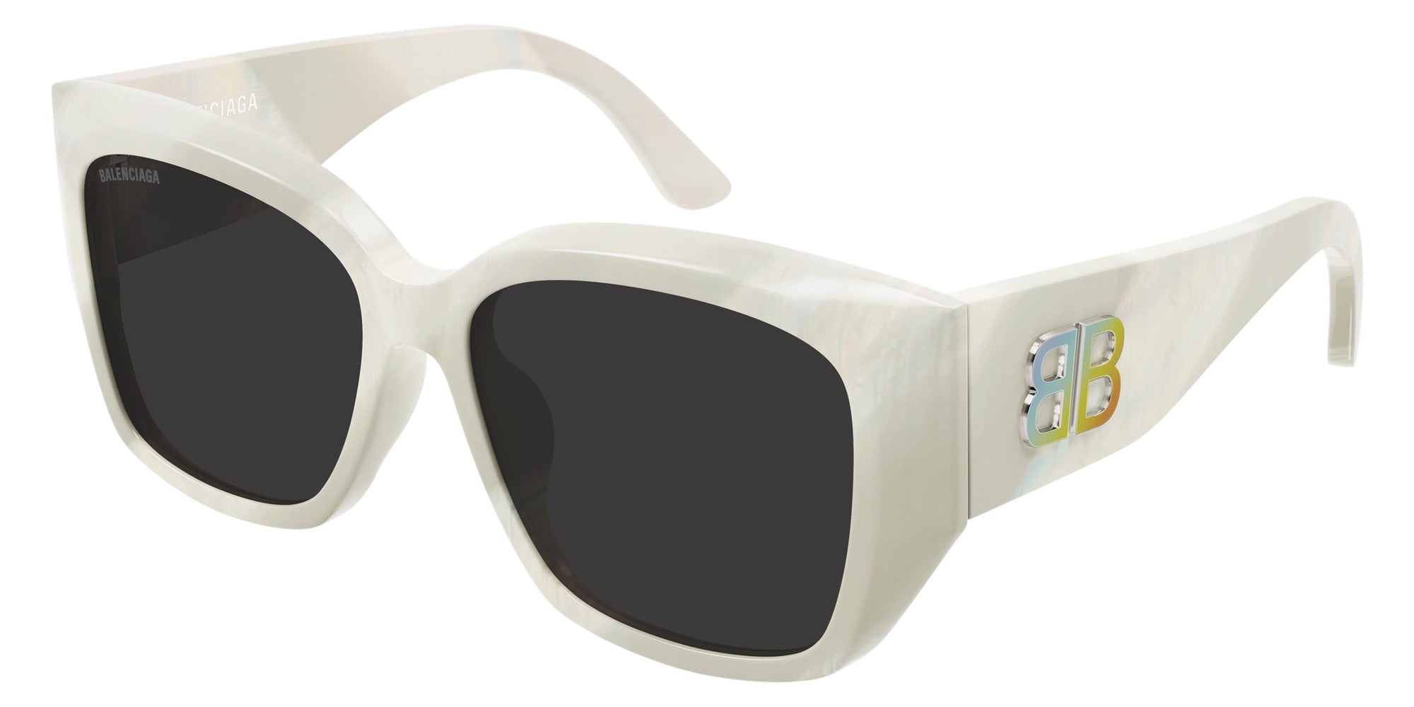 Balenciaga® BB0445SK BB0445SK 003 56 Sunglasses - 003-Ivory