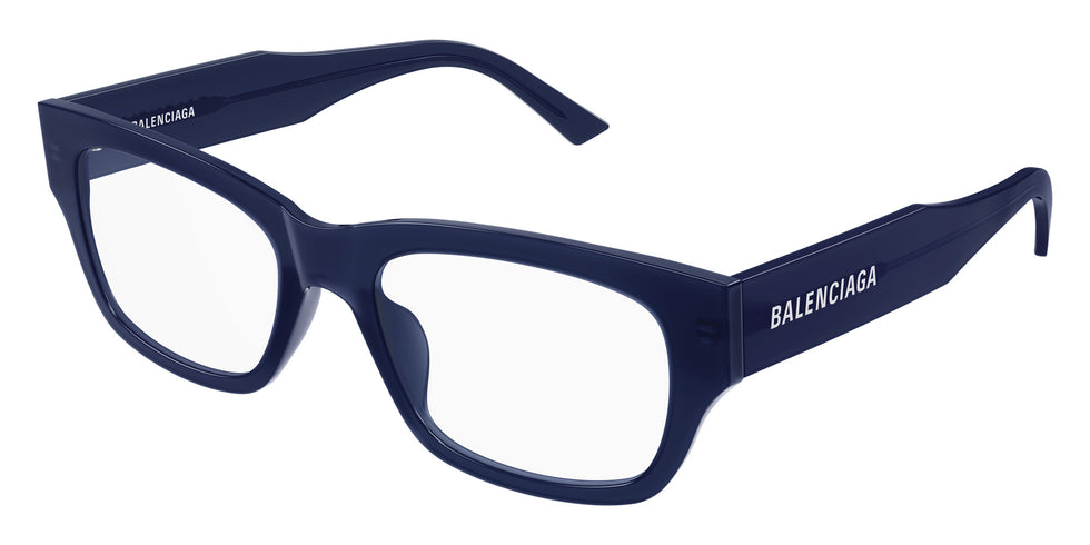 Balenciaga® BB0450O BB0450O 004 54 Eyeglasses - 004-Blue