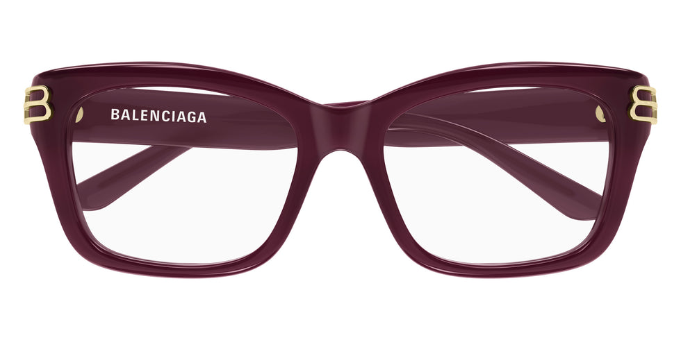 Balenciaga® BB0472O BB0472O 004 54 Eyeglasses - 004-Burgundy