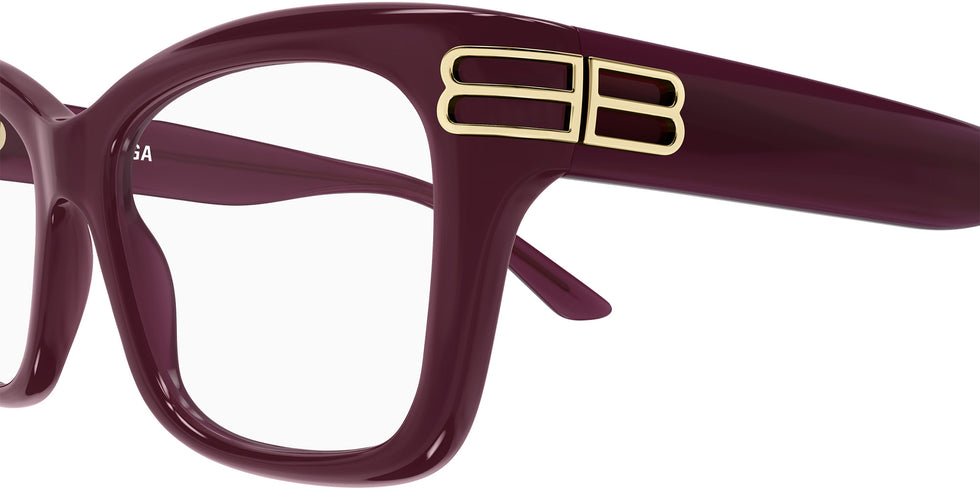 Balenciaga® BB0472O BB0472O 004 54 Eyeglasses - 004-Burgundy