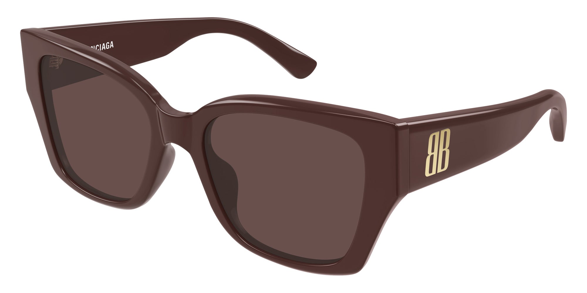 Balenciaga® BB0474S BB0474S 003 55 Sunglasses - 003-Burgundy