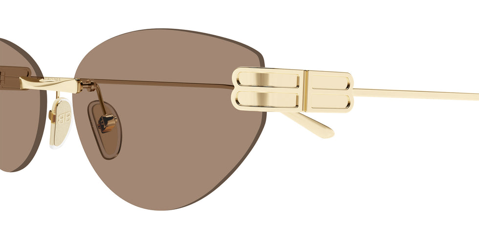 Balenciaga® BB0486S BB0486S 004 61 Sunglasses - 004-Gold