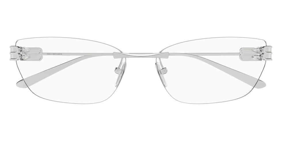 Balenciaga® BB0490O BB0490O 001 62 Eyeglasses - 001-Silver