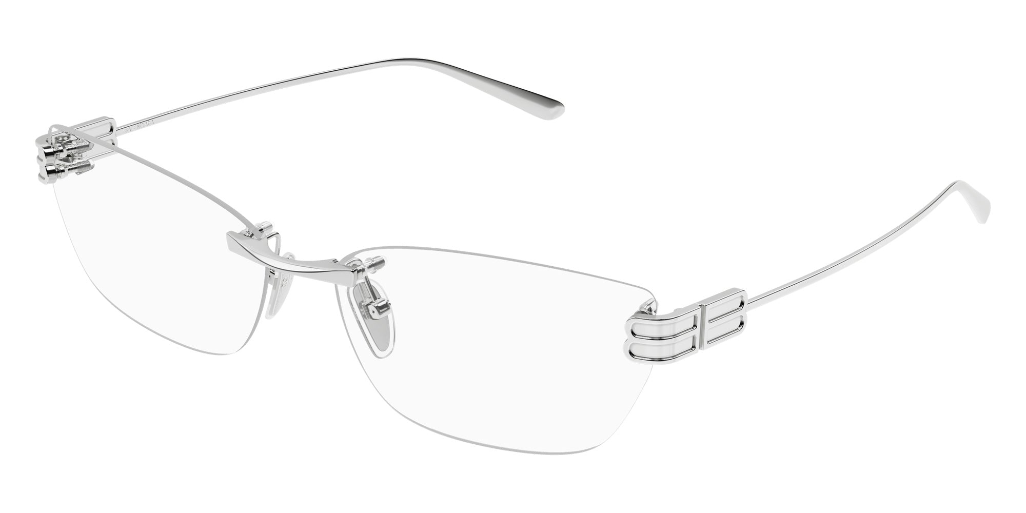 Balenciaga® BB0490O BB0490O 001 62 Eyeglasses - 001-Silver