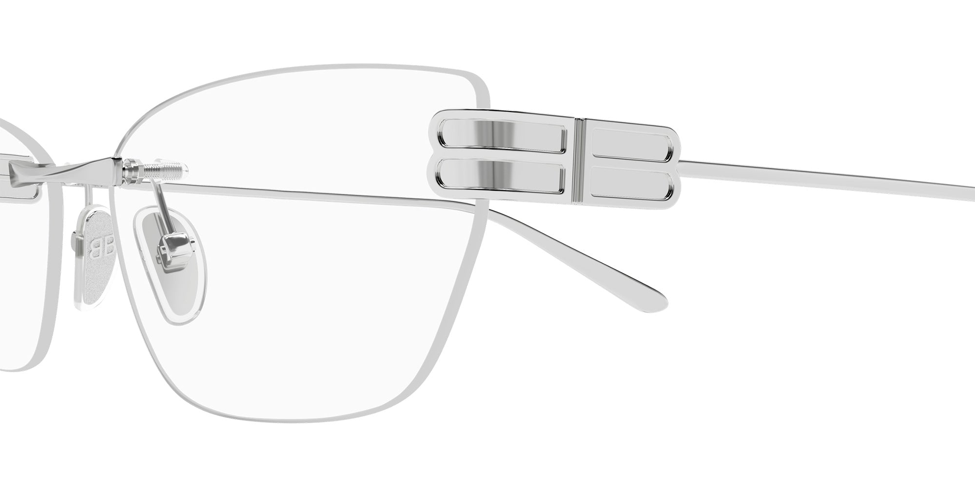 Balenciaga® BB0490O BB0490O 001 62 Eyeglasses - 001-Silver