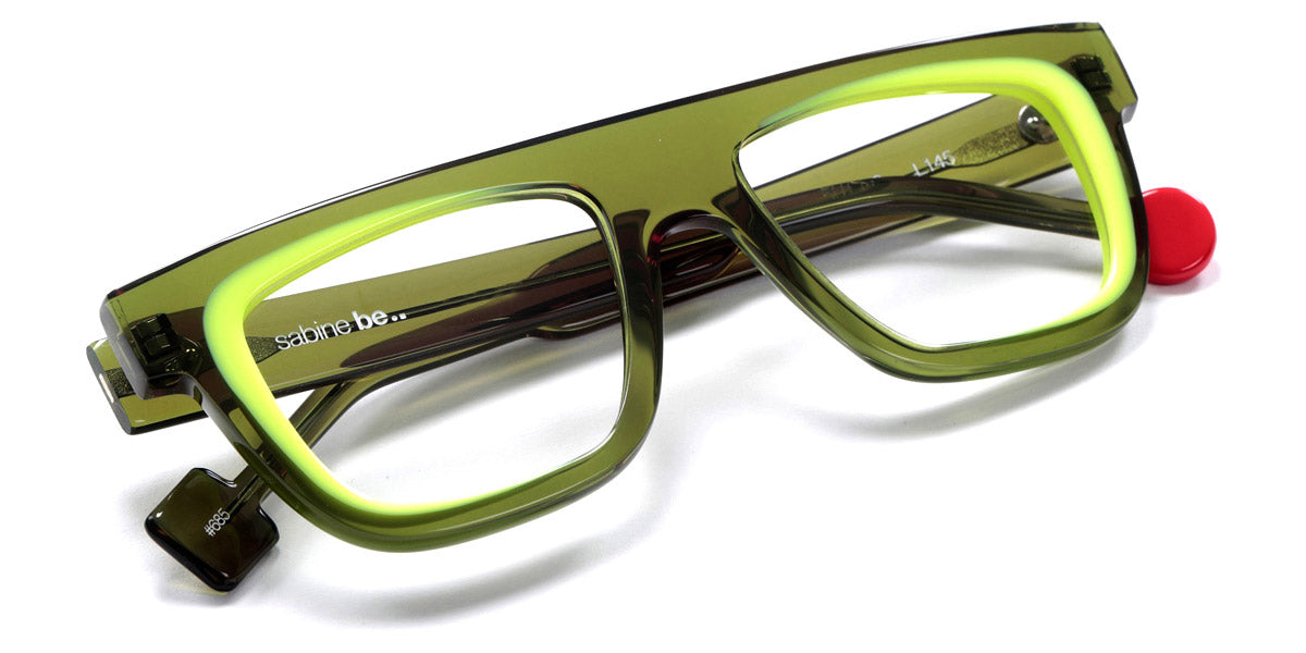 Sabine Be® Be Alive SB Be Alive 685 50 - Shiny Translucent Khaki / Shiny Neon Yellow Eyeglasses