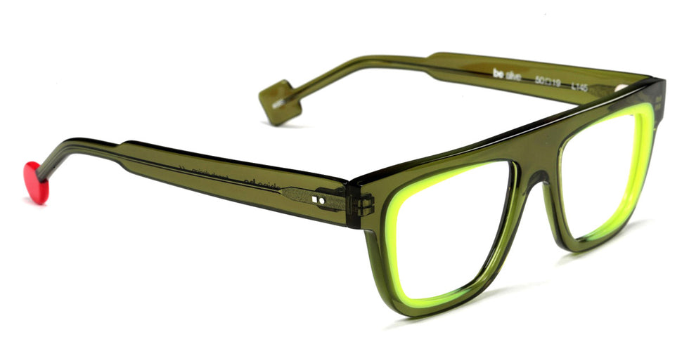 Sabine Be® Be Alive SB Be Alive 685 50 - Shiny Translucent Khaki / Shiny Neon Yellow Eyeglasses