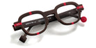 Sabine Be® Be Arty SB Be Arty 394 46 - Matt Glossy Brown / Matt Red Eyeglasses