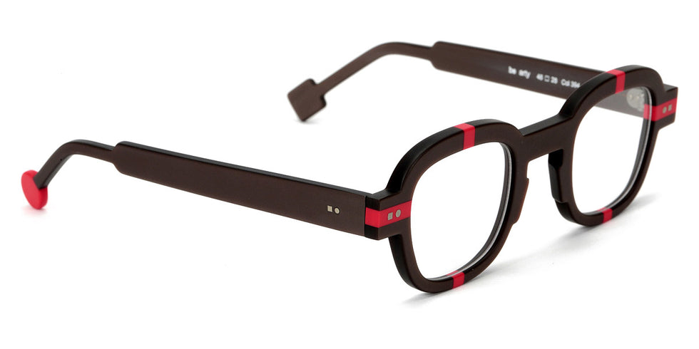 Sabine Be® Be Arty SB Be Arty 394 46 - Matt Glossy Brown / Matt Red Eyeglasses