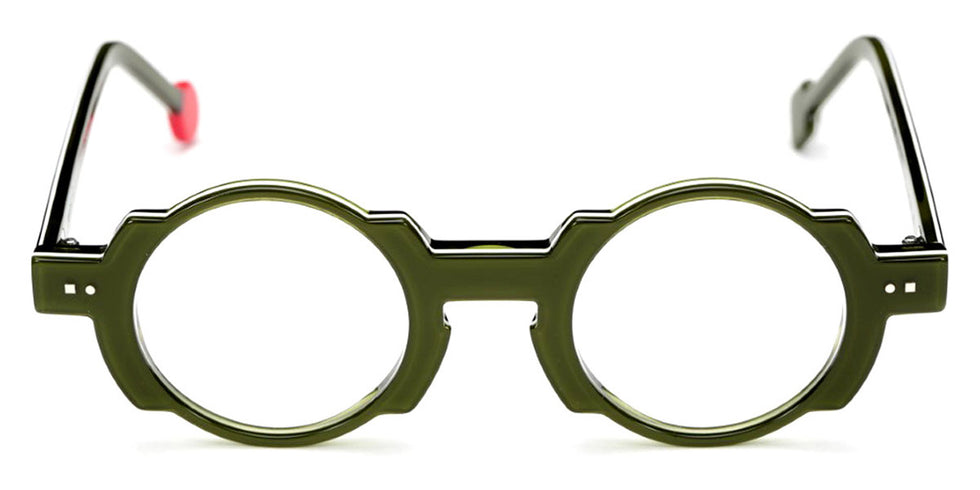 Sabine Be® Be Balloon Swell - Shiny Translucent Dark Green / White / Shiny Translucent Dark Green Eyeglasses