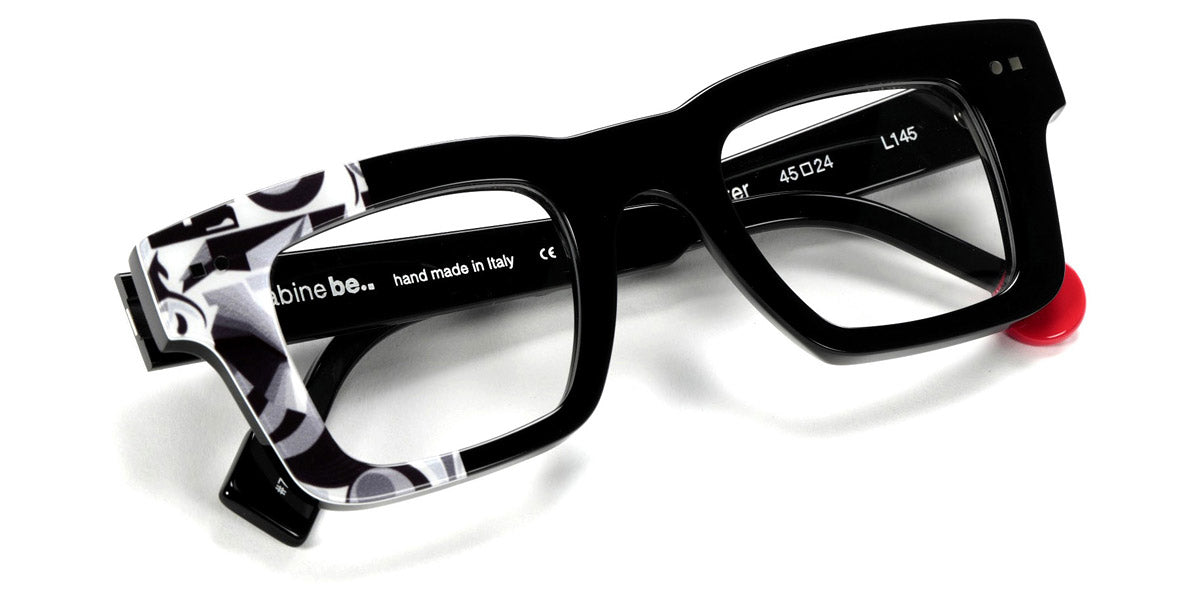 Sabine Be® Be Better SB Be Better 796 45 - Shiny Black / Painted Eyeglasses