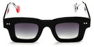 Sabine Be® Be Better Sun SB Be Better Sun 795 42 - Shiny Black / Painted B&W Inside Sunglasses