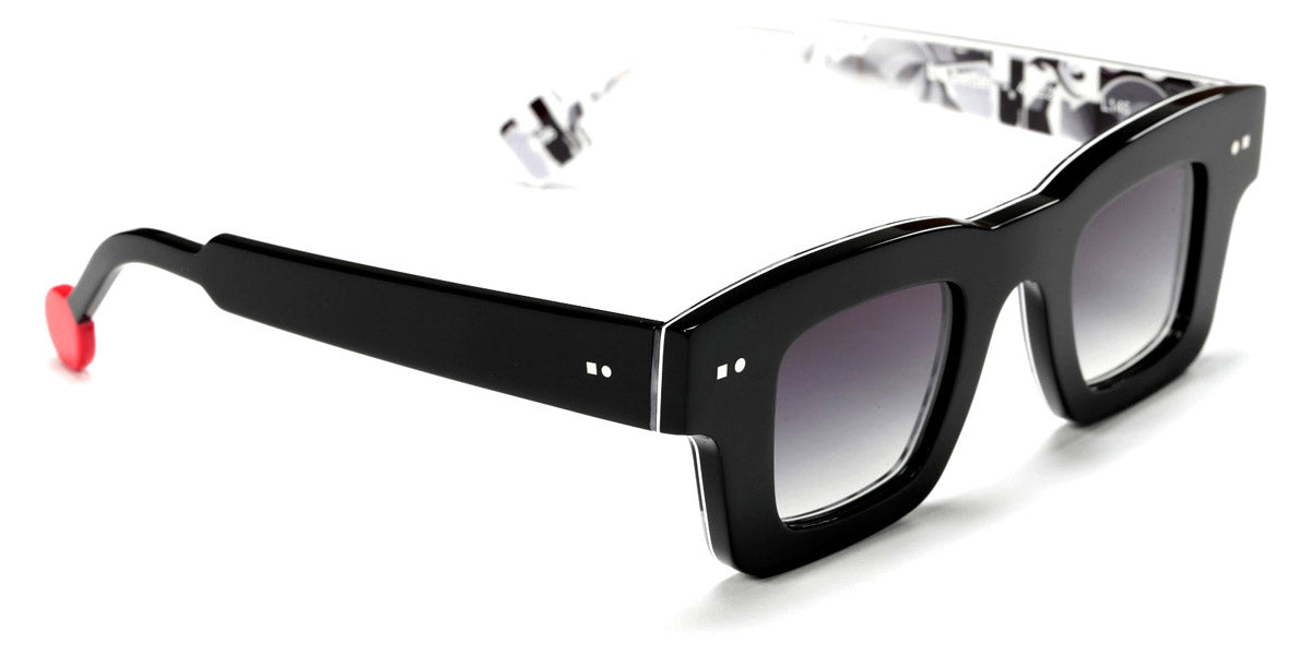 Sabine Be® Be Better Sun SB Be Better Sun 795 42 - Shiny Black / Painted B&W Inside Sunglasses
